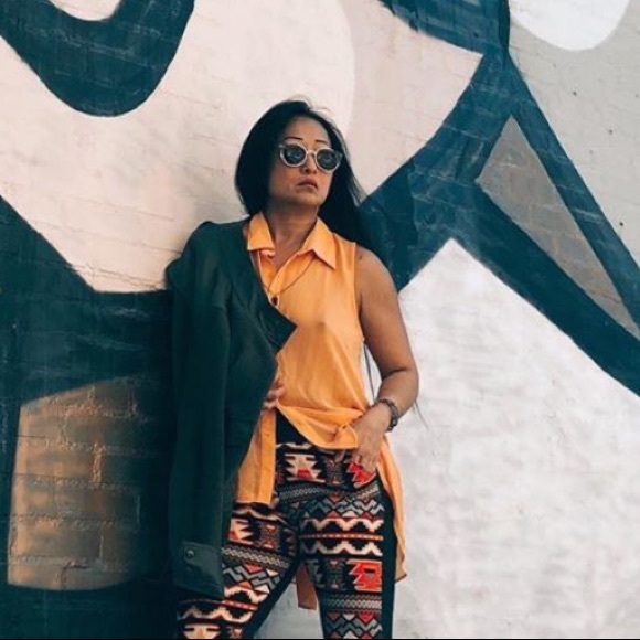 Orange High Low Tunic - Picture 2 of 2